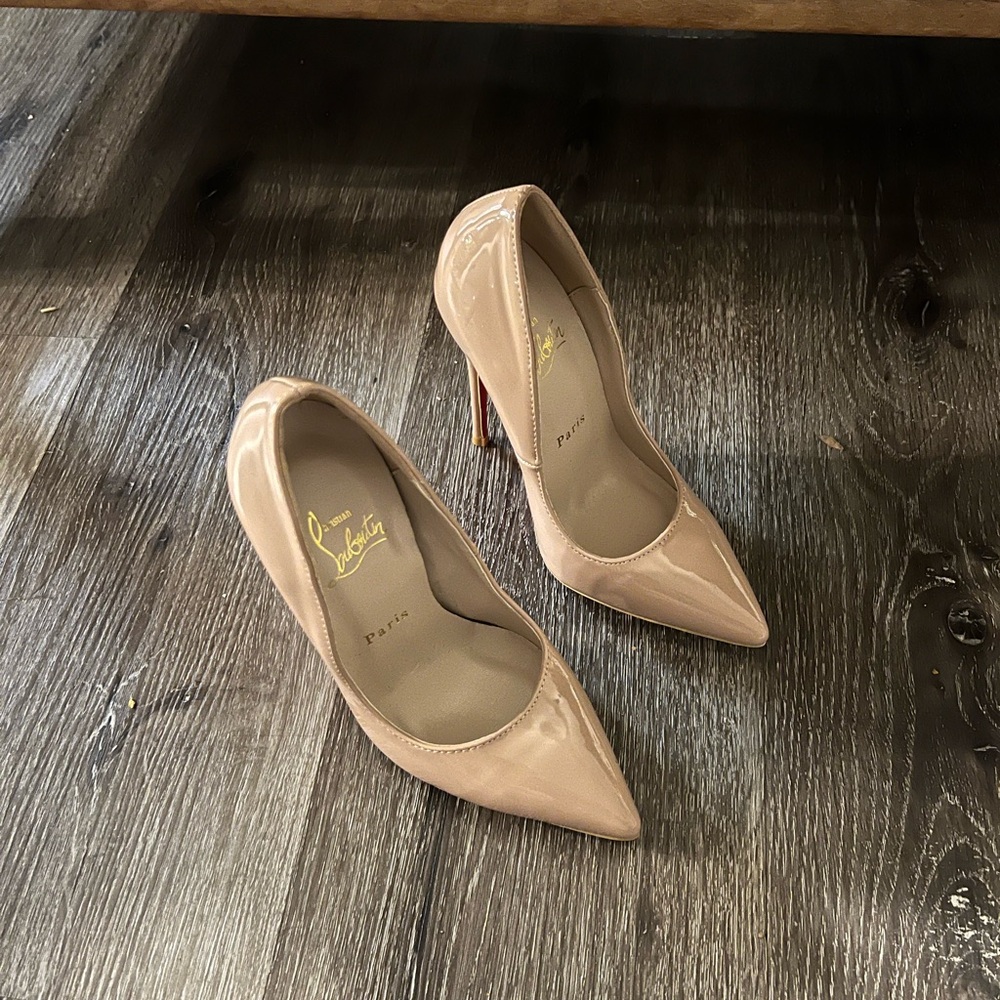 Christian Louboutin Nude Patent Heels